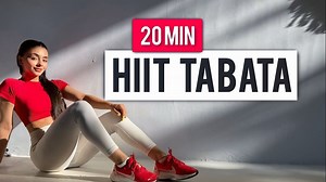 20分钟TABATA HIIT全身训练 - 超级出汗的居家锻炼 - 无需器械，伴有Tabata歌曲