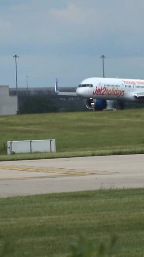 Jet2Holidays Airplane Taxiing on Runway