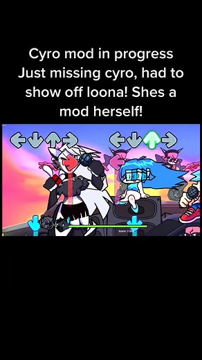 FNF mod featuring loona mod, while working on getting my boy in the game as the bf! #fnf #fyp #furry #loona #wolf #fridaynightfunkin #mod