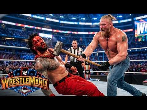 DREAM MATCH: Brock Lesnar vs Roman Reigns • WrestleMania •💥 #brocklesnar #romanreigns