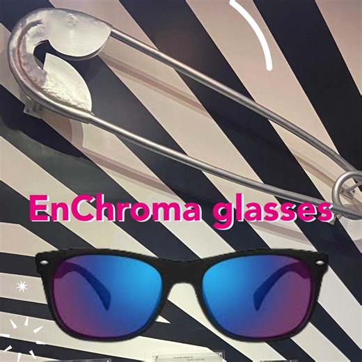 Have a red-green color blindness? Make sure you ask to borrow a pair of our EnChroma Glasses when you visit House of Eternal Return 👓 Enjoy the vibrant colors and immersive art in a whole new way 😊 ☀️ | Meow Wolf Santa Fe