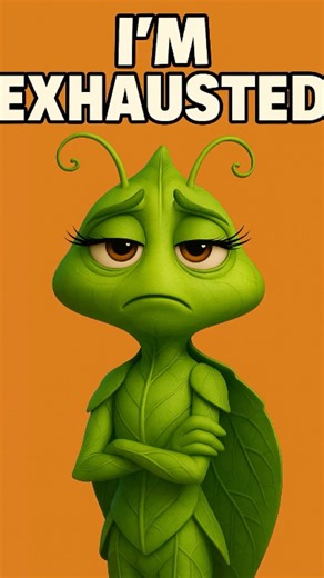 Linda the Leaf Insect Is Absolutely DONE #shorts #leafinsect #buglife