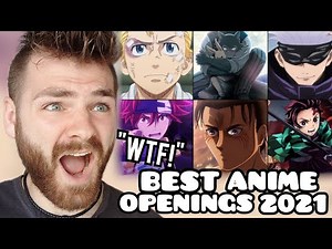 First Time Reacting to "The Best ANIME Openings Of 2021" | New Anime Fan!