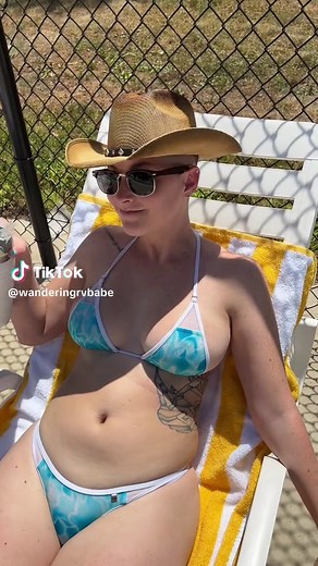 This is my happy place #rvlife #campgroundlife #fulltimerv #rvtiktok #bikini