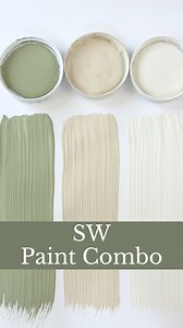 Details👉🏼 1️⃣ SW Clary Sage is a beautiful, green with just the right amount of softness, making it perfect for an accent wall, a serene bedroom, or even kitchen cabinets. 2️⃣ SW Natural Linen is a timeless warm neutral—that is ideal for main living spaces, hallways, or even a cozy dining area. 3️⃣SW Westhighland White ties everything together as a classic, slightly warm white that works beautifully for trim, doors, or ceilings.♥️Love paint and home decor ideas? Follow Simplee DIY. #paintcolor