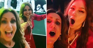 Lili Estefan se lo pasa en grande bailando y cantando con Thalía y su hija Sabrina