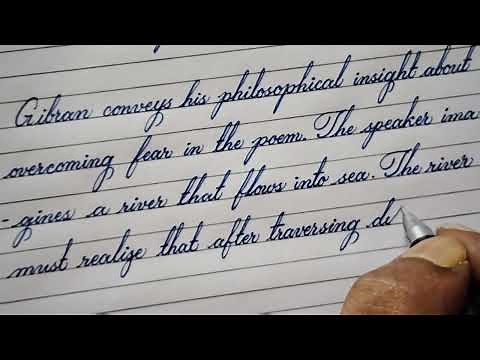 slanted cursive handwriting | neat English cursive handwriting | writing goals