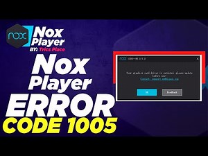 How to Fix error Code 1005 of Nox Android Emulator|Solve error code 1005 in Nox app Player