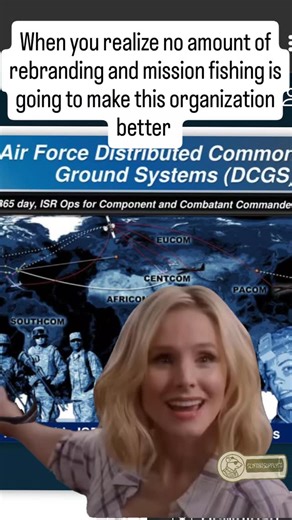 Mort on Instagram: "DCGS: Proof the Air Force can rebrand a problem faster than it can fix one. #intelhumor"