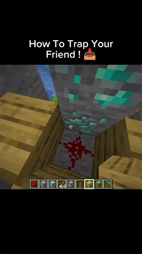 How to Trap Your Friend 😳 | Sneaky Trick in Minecraft #minecraft