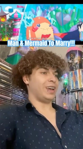 Man And Fish Get Married? 💍 #contentcreator #trailerreaction #anime #mermaid #romance