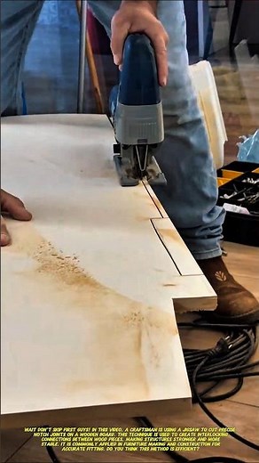 Smart Notch Cutting with Jigsaw | Accurate Wood Joint Technique.
