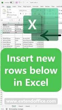 How to Insert Rows Below in Excel (3 Easy Methods)
