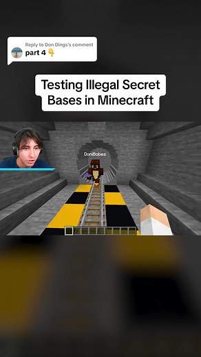 Replying to @Don Dings Testing Illegal Secret Bases in Minecraft #minecraft #minecraftmod #minecraftbut #illegal #bases #secret