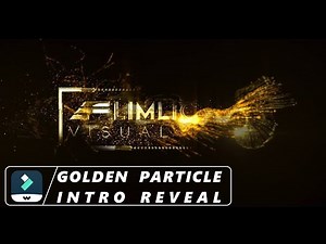 GOLDEN PARTICLE Logo/Text Intro Reveal - Filmora X,11
