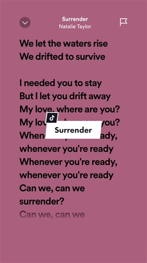 Surrender!😩#surrender #foryou #leohernandezlyrics_ #tiktok #natalietaylor #sadness #sad #songlyrics #sadsong #fyp #musicvideo #fypシ #aesthetic #trendingsong #viral #tiktokph #surrendernatalietaylor #cry