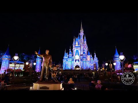 Magic Kingdom 2022 Night Walkthrough in 4K | Walt Disney World 50th Anniversary Orlando Florida