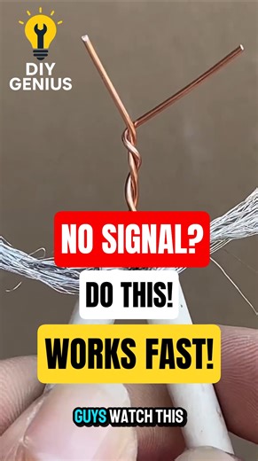 Connecting Coax Cable? Do THIS for Perfect Signal Every Time! #connection #diy #lifehacks #shorts