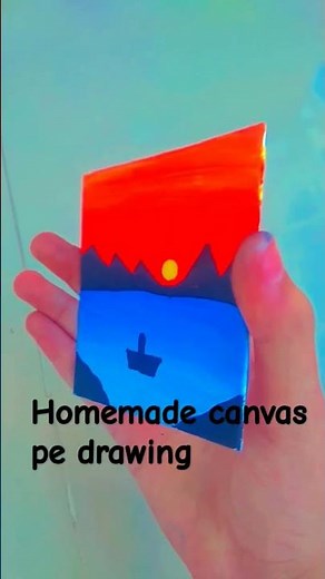 homemade canvas pe drawing #art