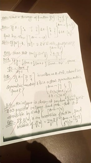 1 marker important questions for class-12😊