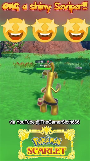 omg a shiny seviper!!! #shiny #gaming #videogame #games #nintendo #pokemon #pokemonscarletviolet