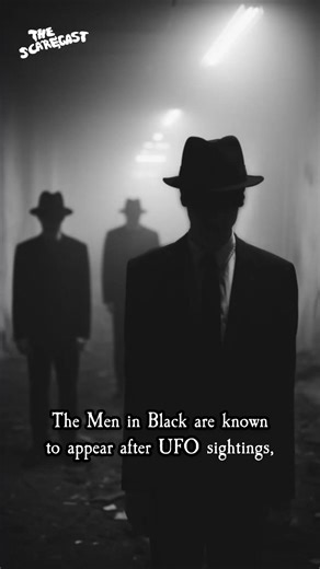 Are these two men caught on CCTV the real Men in Black? Men in Black are known to appear after UFO sightings, dressed in identical black suits and hats, who intimidate or scare witnesses into staying silent about their extraterrestrial encounters. | The Scarecast