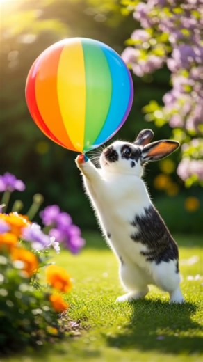 Rabbit scared 😁😁😲 #shorts #viralshort #DreamScreenAI