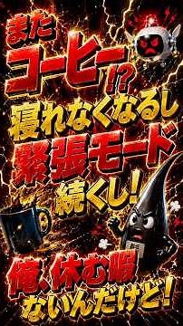 ☕そのコーヒー…飲む時間、間違えていませんか？😳カフェインは集中力アップの味方✨ #睡眠の質 #カフェイン習慣 #インナーケア #健康豆知識