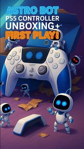 ASTRO BOT PS5 Controller Unboxing + First Play! 🤖🎮 #gaming #astrobot