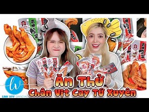 Ăn Thử Chân Vịt, Cánh Vịt Cay Tứ Xuyên Siêu Hot Trên Tik Tok I Linh Vyy Official