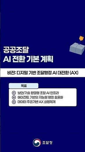 공공조달 인공지능(AI) 전환을 위한 로드맵 마련되었습니다!✨