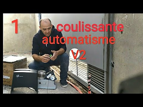automatisme V2 pour porte coulissante , comment fixer le moteur ?