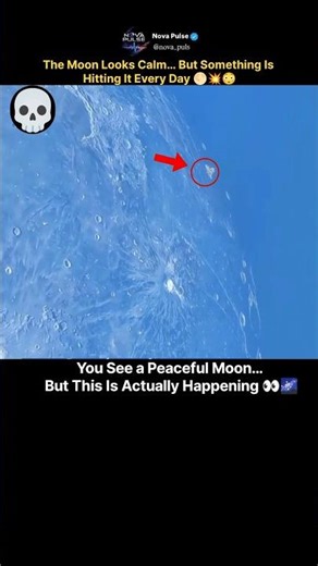 The Moon Looks Calm… But Something Is Hitting It Every Day | #shorts #cosmos #space #viral