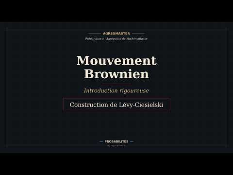 Mouvement brownien : introduction