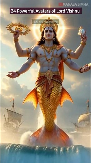 24 Avatars of Lord Vishnu | Complete List of Vishnu Avatars | MANASASIMHA #dharmasandehalu