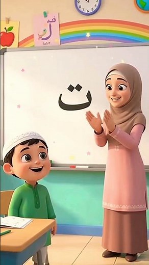 Learn Arabic Letters for Kids | Alif ا & Thaa ث | Islamic 3D Cartoon | Noor Kids Beautiful🌙📚#cartoon