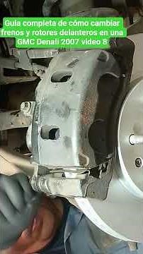 Complete guide on how to change front brakes and rotors on a 2007 GMC Denali (video 7)