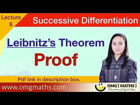 Leibnitz's Theorem | Proof | Successive Differentiation | For product functions | nth derivative