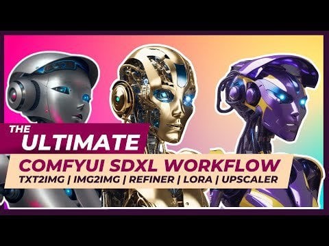 I call it 'The Ultimate ComfyUI Workflow', easily switch from Txt2Img to Img2Img, built-in Refiner, LoRA selector, Upscaler & Sharpener. Help me make it better!