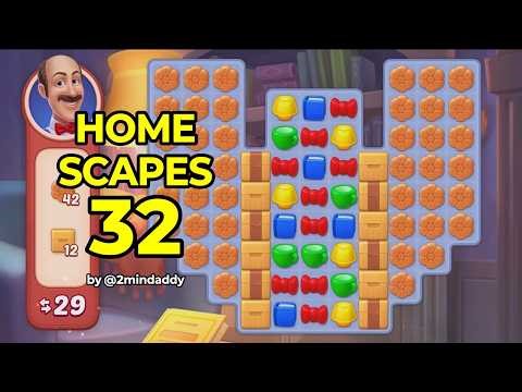 Homescapes Level 32 No Boosters Gameplay