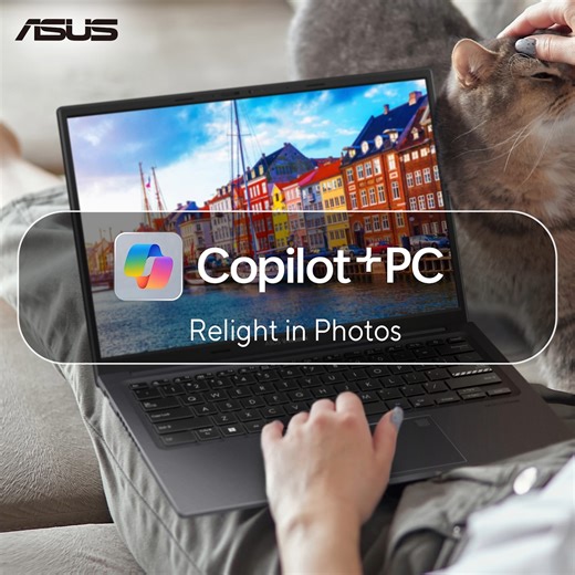Bad lighting? Let ASUS AI PC fix it for you! 💡 With Copilot’s Relight in Photos, your shots get natural brightness and detail — instantly. See more ▶️ https://sg.asus.click/aipc #AIPC #AIMaster | ASUS