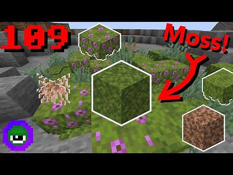 Minecraft 1.17: How to Get Moss, Azalea, Rooted Dirt, Moss Carpet Tutorial [109] - Let's Play