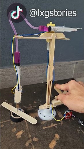 Mecanismo hidráulico con interruptor bipolar + Taladro #asmr #diy #satisfactorio #arte #experimentos