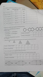 1. Use algebraic expressions to complete the table given below:... | Filo