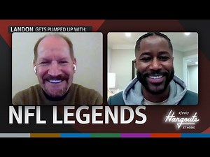 Xfinity Hangouts at Home: Landon gets pumped up with NFL legends