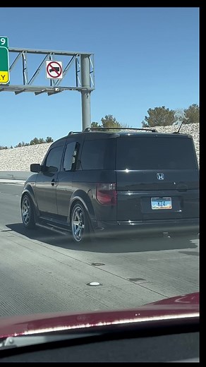 Caught the wife rolling down the highway . She hates this car but I love watching her drive it . #hondaelement #hondaelementownersclub #hondaelementsc #elementsc #kseries #k24 #stickshift #manualelitist #manualelitistjerk