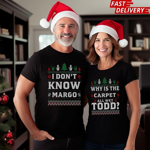 Christmas Vacation Todd and Margo Couple Shirts - Etsy
