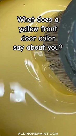 What does a yellow front door mean or say about you, your home, what awaits beyond the front door? Yellow is a great front door color when you have a neutral exterior. And of course #allinonepaint has the perfect yellow door paint color! It’s our color NAPLES. Stop by the store today & let us help get everything you need to paint your #frontdoor without sanding, priming or sealing. Close it in an hour! #heirloomtraditionspaint #frontdoormakeover #frontdoorcolor #curbappeal #fengshui #frontdoor #