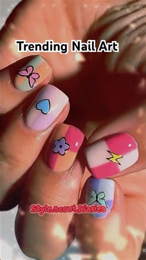 stickers Nail Art #nailart #youtubeshorts #shorts #shortsfeed #naildesign #beauty #diy #trend