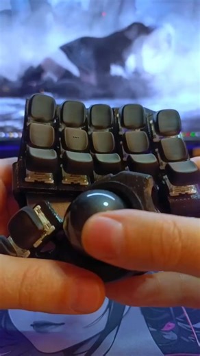 The most unusual keyboard I've ever seen #custom #trackball #unique